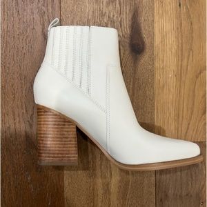 Marc Fisher Size 8 Marela Booties in White/Ivory (New in box & never worn)